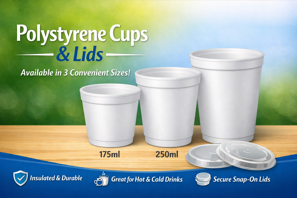 Polystyrene Cups 175ML (1000 cups)