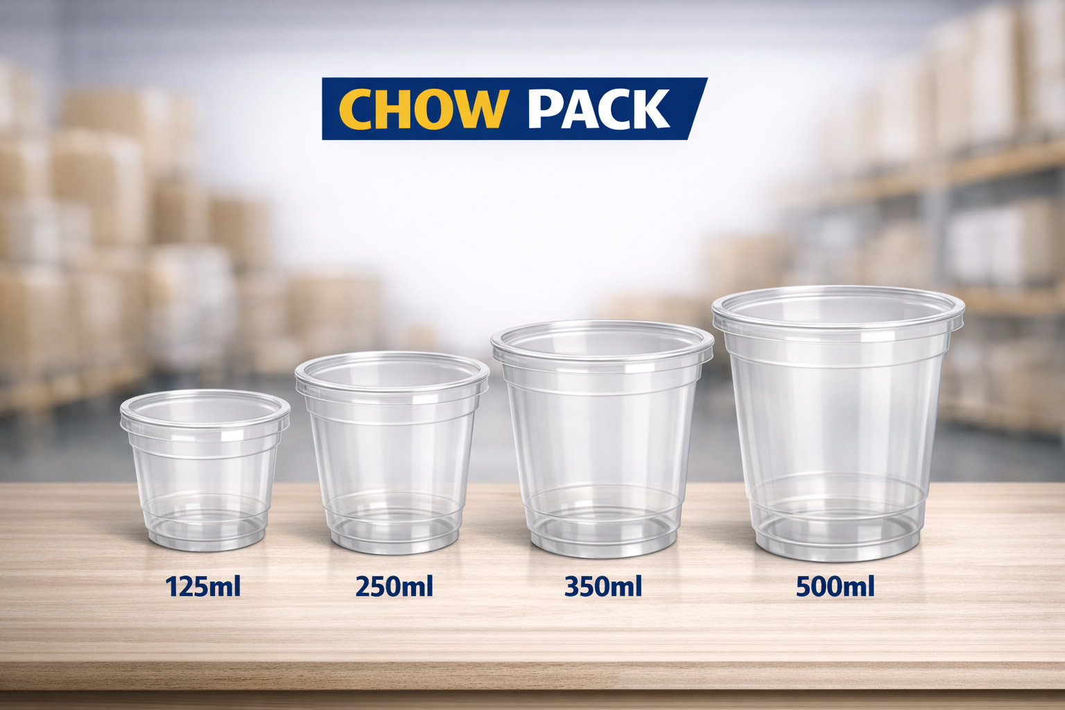 PET Cups with Dome Lid 500ML (1000 cups)