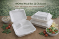 EcoServe™ Biodegradable Packaging1200 ml Meal Box (3 Division)  | 200 in a Box