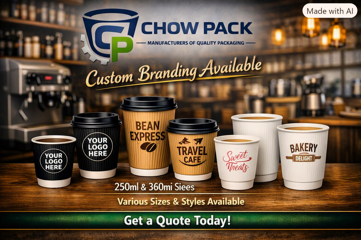 Custom Branded Ripple Cups – Logo Print R5.00 Each