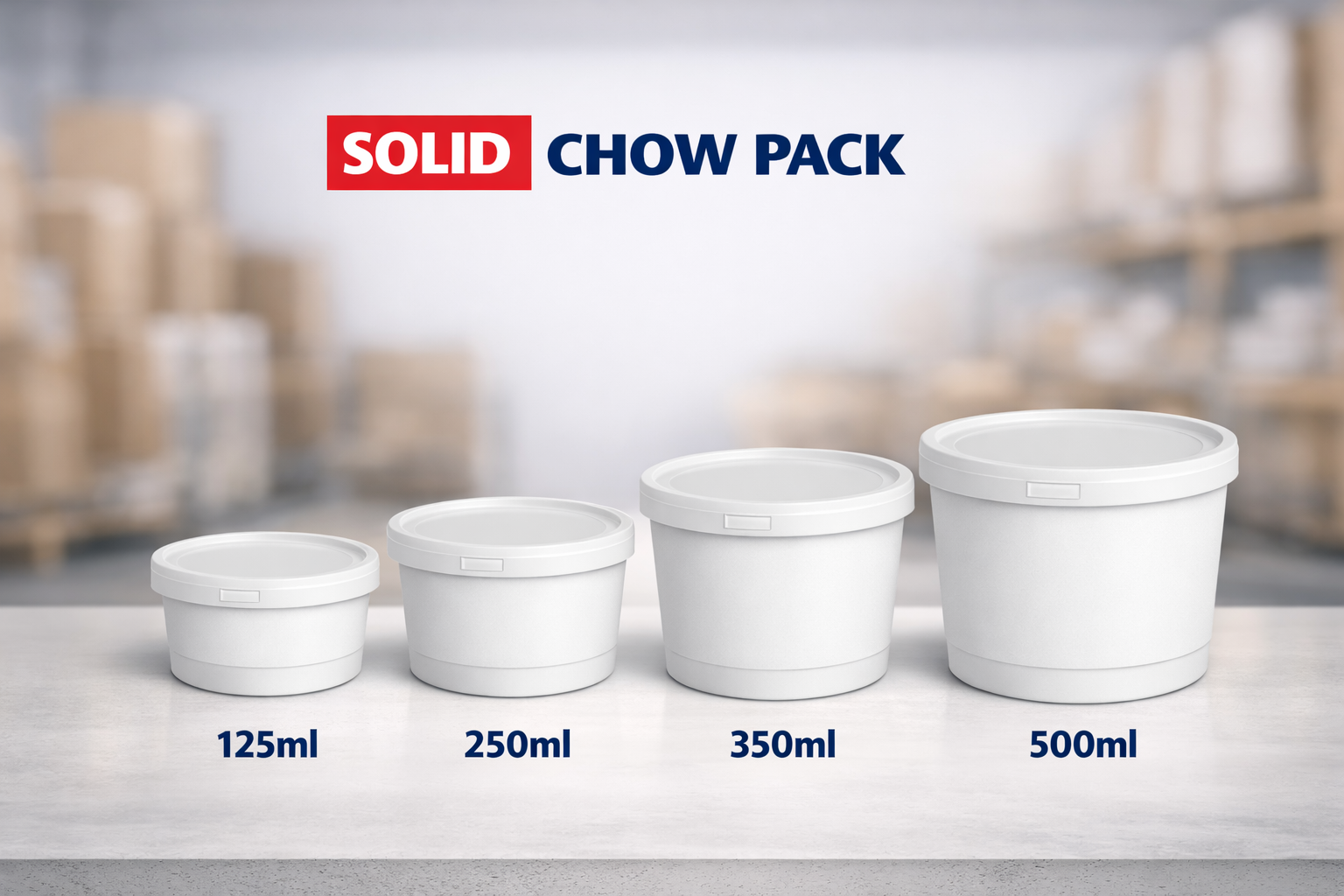 Polystyrene Tubs 500ML (500 tubs)