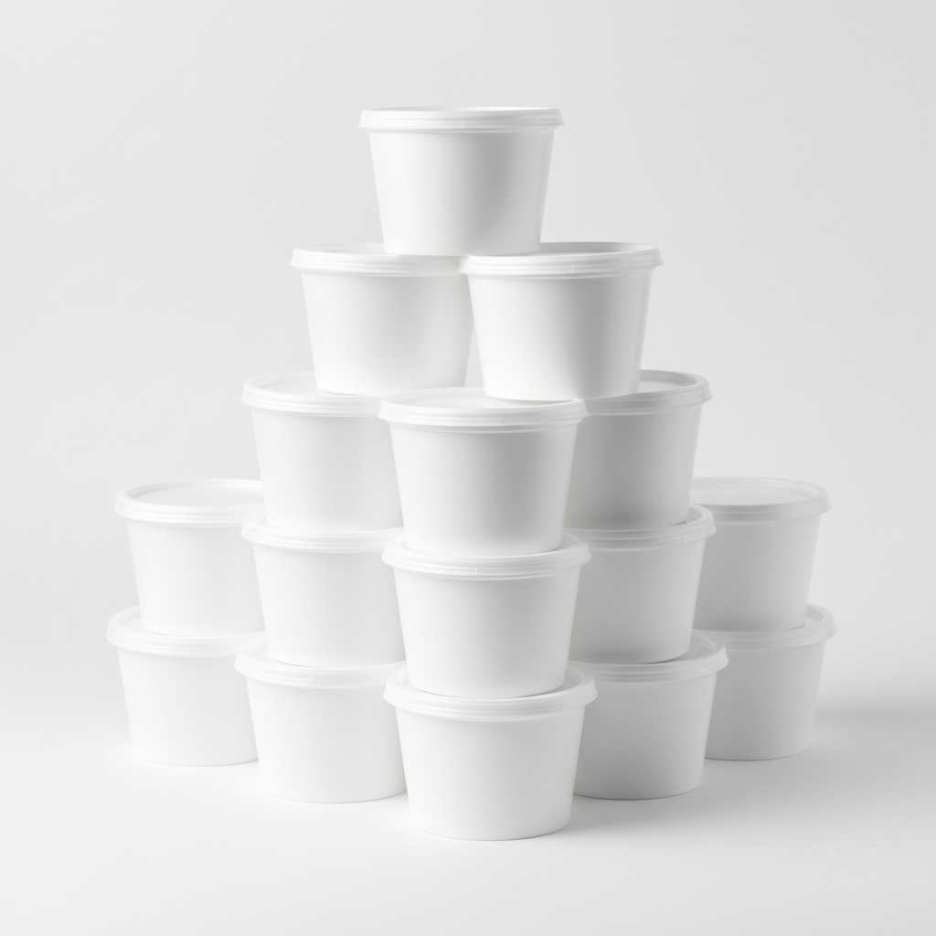 Polystyrene Tubs Smooth